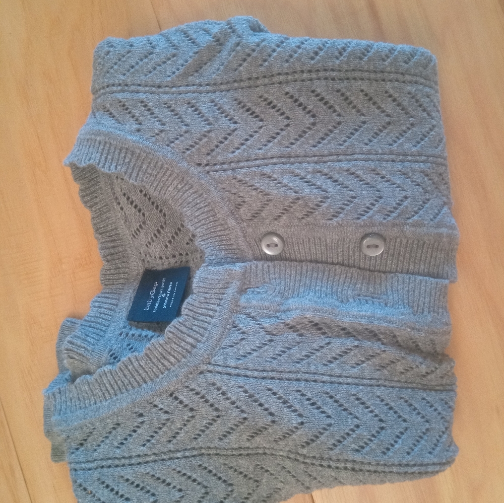 GAP Girls Textured Cardigan